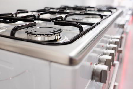 Close Up Image Of Gas Stove Top
