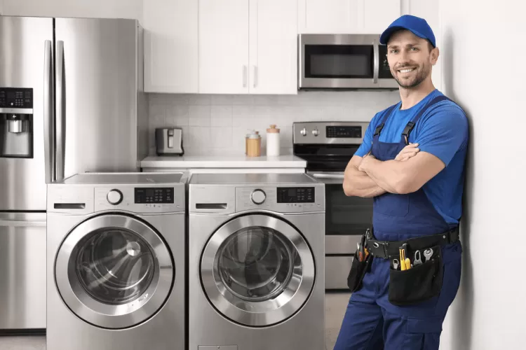 Set Of Home Appliances With Sparkle Appliance Repair Oklahoma City Technician