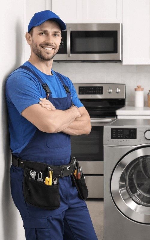 sparkle appliance repair technician with household appliances